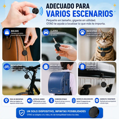 OTAG® Localizador Inteligente GPS Bluetooth | Encuentra tus objetos importantes en segundos