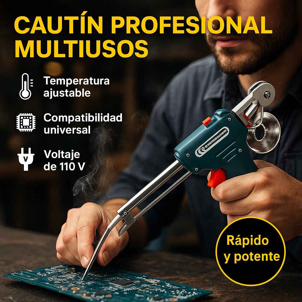 ProSolder® – Cautín Profesional Multiusos con Control Preciso