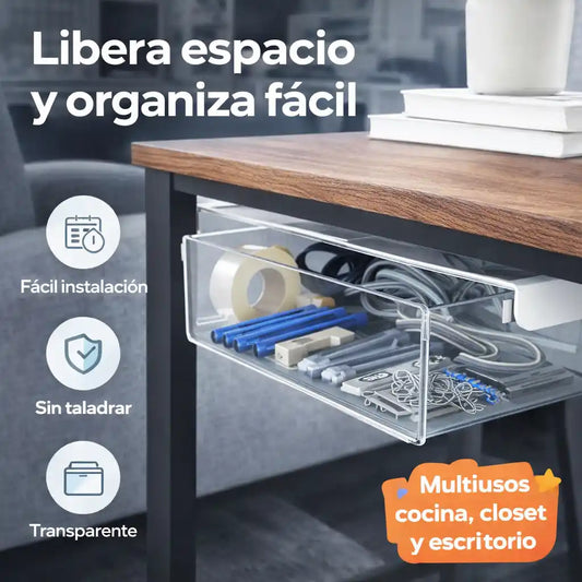 DeskSaver® – Organizador de Cajón Invisible Más espacio y orden sin ocupar tu escritorio