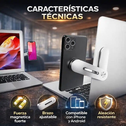 MagHold® – Soporte Magnético para Celular y Computador