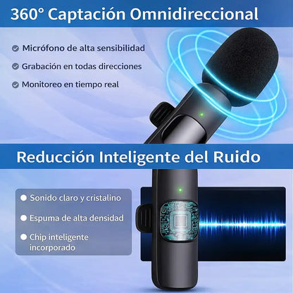 K9 Audio® – Micrófono Inalámbrico | Sonido claro y profesional