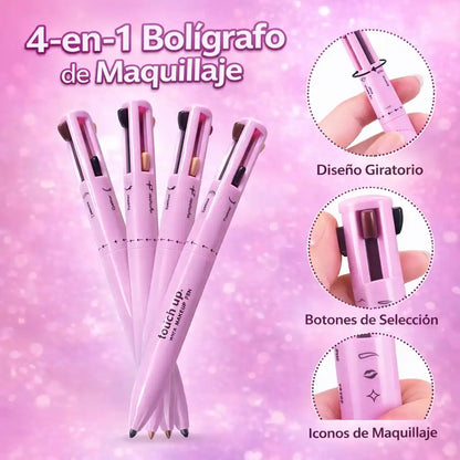 Beauty Pen® - Bolígrafo de Maquillaje 4 en 1 | Retoques rápidos donde quieras