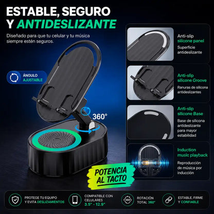 SoundStand™ Soporte Para Celular Con Parlante — Escucha tu música como nunca antes