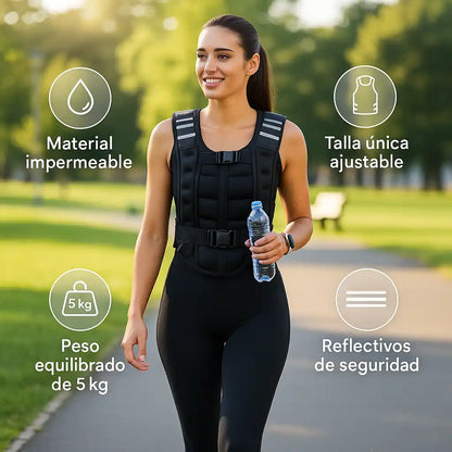 Z-Fit® Chaleco de Pesas para Mujer de 5Kg – Fuerza, estilo y libertad en cada movimiento