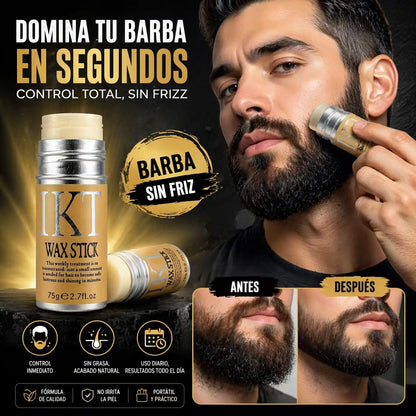 BeardFix® Cera para Barba Antifrizz en Barra – Control total en segundos