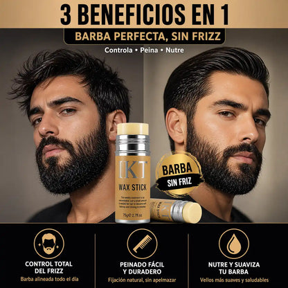 BeardFix® Cera para Barba Antifrizz en Barra – Control total en segundos