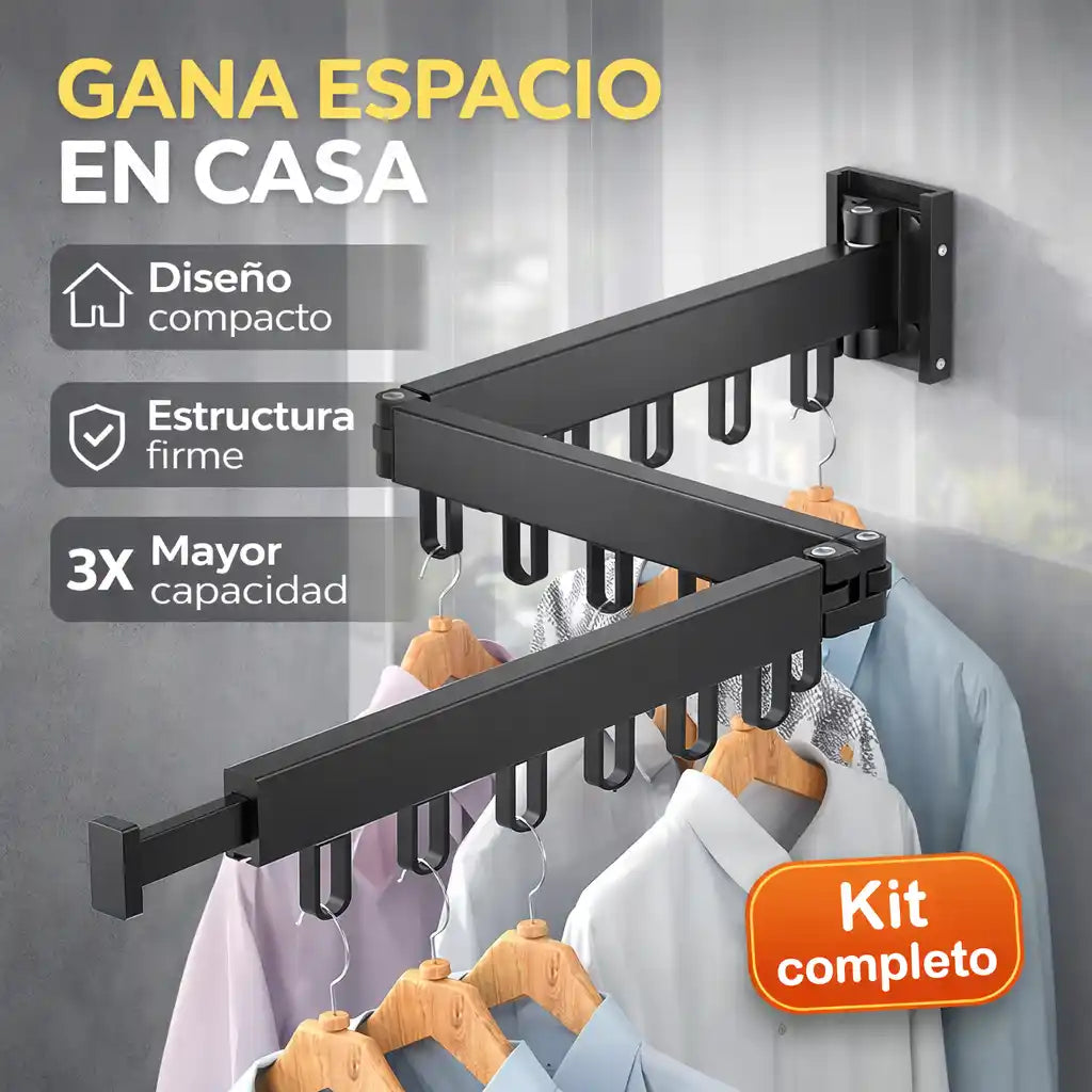 SpaceFold® – Tendedero 3 Brazos TC que multiplica tu espacio en casa
