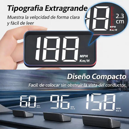 DriveVision™ HUD – Velocímetro Digital para Carro