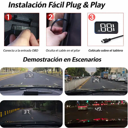 DriveVision™ HUD – Velocímetro Digital para Carro