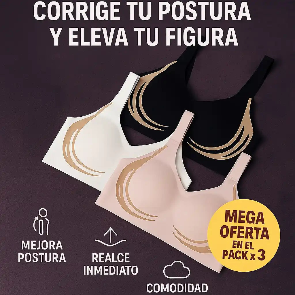 LushFitting® Brasier Corrector de Postura – Elevación y soporte total