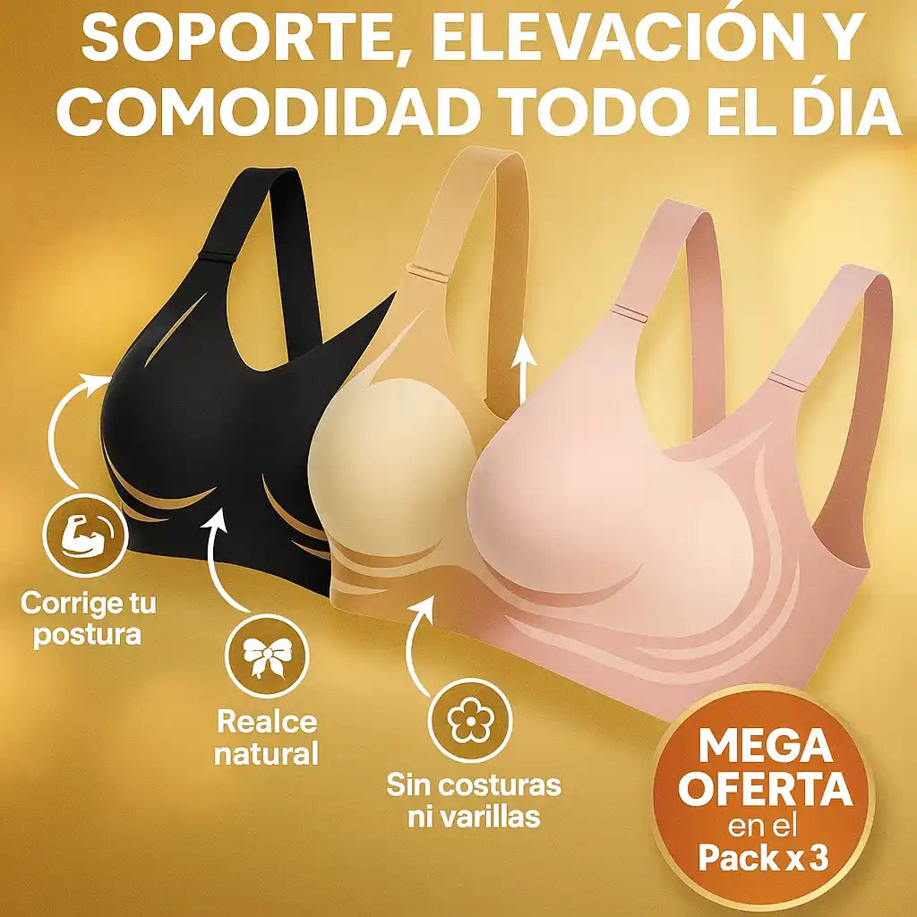 LushFitting® Brasier Corrector de Postura – Elevación y soporte total