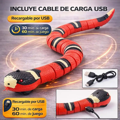 SmartSnake™ – Serpiente Interactiva Recargable | El juguete que activa su instinto