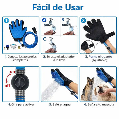 PetFlow® – Ducha portátil para mascotas | Baños más fáciles, sin estrés