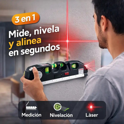 SmartLevel™ 3en1 – Mide, Alinea y Nivela con precisión