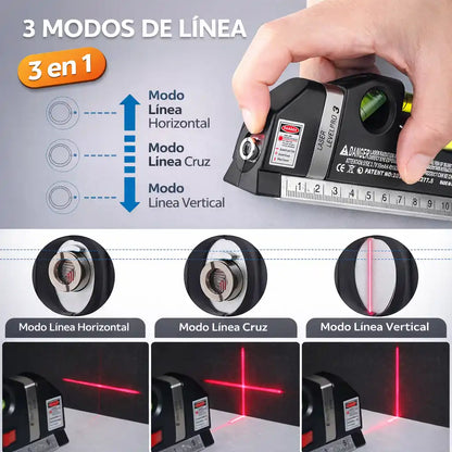 SmartLevel™ 3en1 – Mide, Alinea y Nivela con precisión