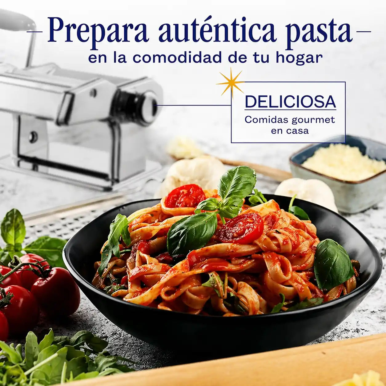 PastaMaker® Máquina para Hacer Pasta Casera | Como una chef italiana