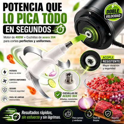 ChopMaster® Picadora Modular Sokany | Pica carnes y verduras en segundos sin esfuerzo