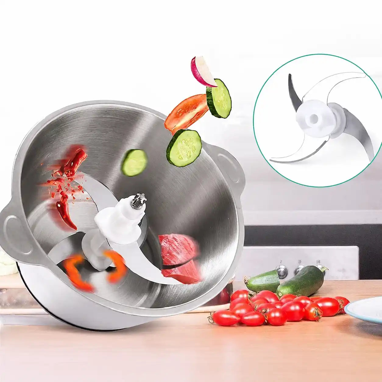 ChopMaster® Picadora Modular Sokany | Pica carnes y verduras en segundos sin esfuerzo