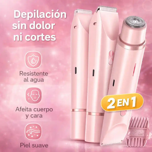 SilkTrim® Recortadora Femenina 2 en 1 – Depilación suave, sin dolor