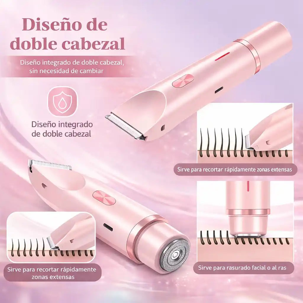 SilkTrim® Recortadora Femenina 2 en 1 – Depilación suave, sin dolor