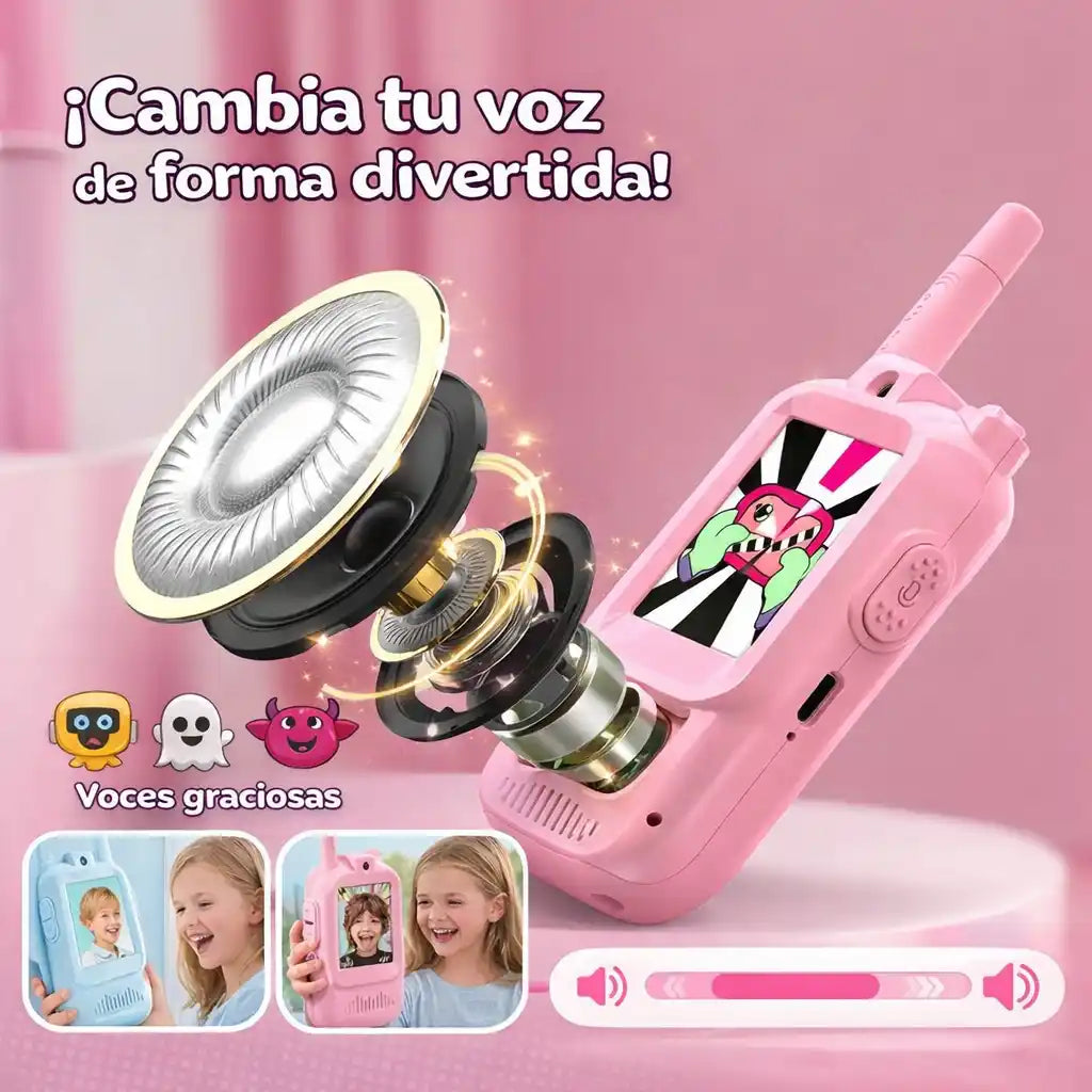 Walkie Kids®  –  con Videollamada Infantil para Seguridad y Tranquilidad