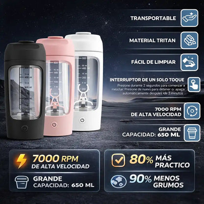 GymBlend Pro® | Termo batidor + Compartimiento para Proteína