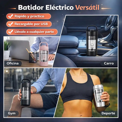 GymBlend Pro® | Termo batidor + Compartimiento para Proteína