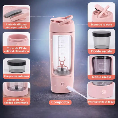 GymBlend Pro® | Termo batidor + Compartimiento para Proteína