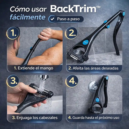 BackTrim™ Afeitadora de Espalda Manual – Llega donde antes no podías