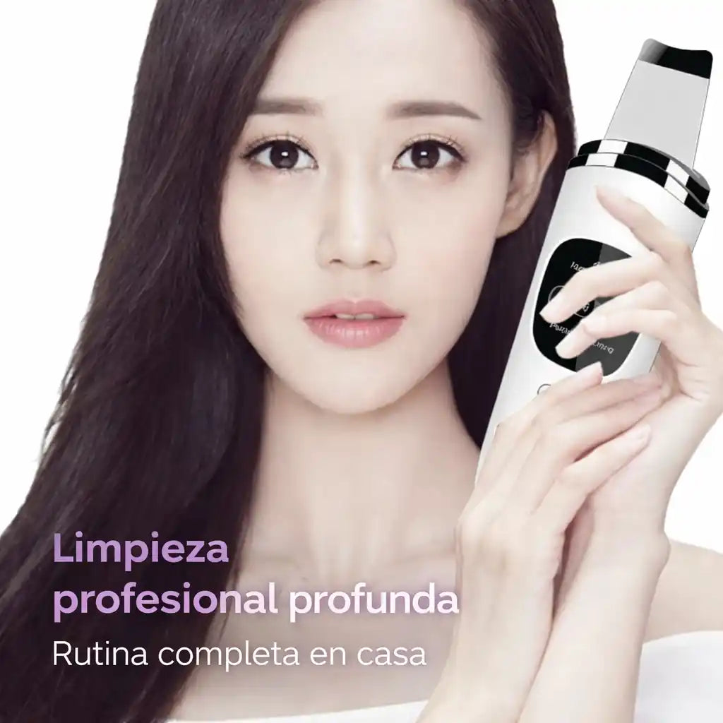 SkinGlow™ Espátula Ultrasónica Facial + Rodillo de Hielo GRATIS