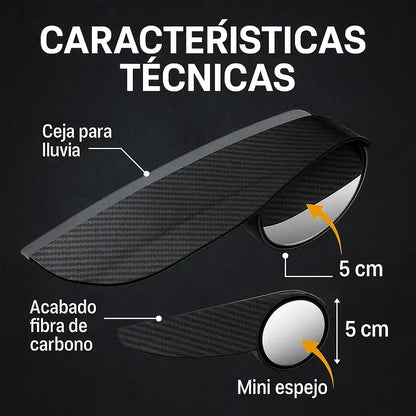 SafeView® 2-in-1 Retrovisor Antipunto Ciego – Seguridad y Visión Total en Cada Trayecto