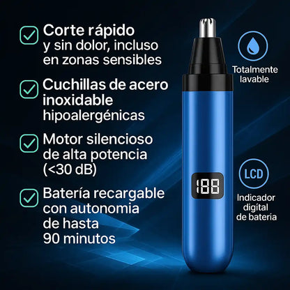 TrimPro® Recortador Nasal y de Oídos – Aseo sin dolor ni cortes