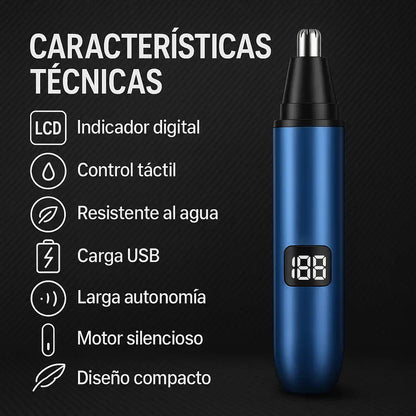 TrimPro® Recortador Nasal y de Oídos – Aseo sin dolor ni cortes