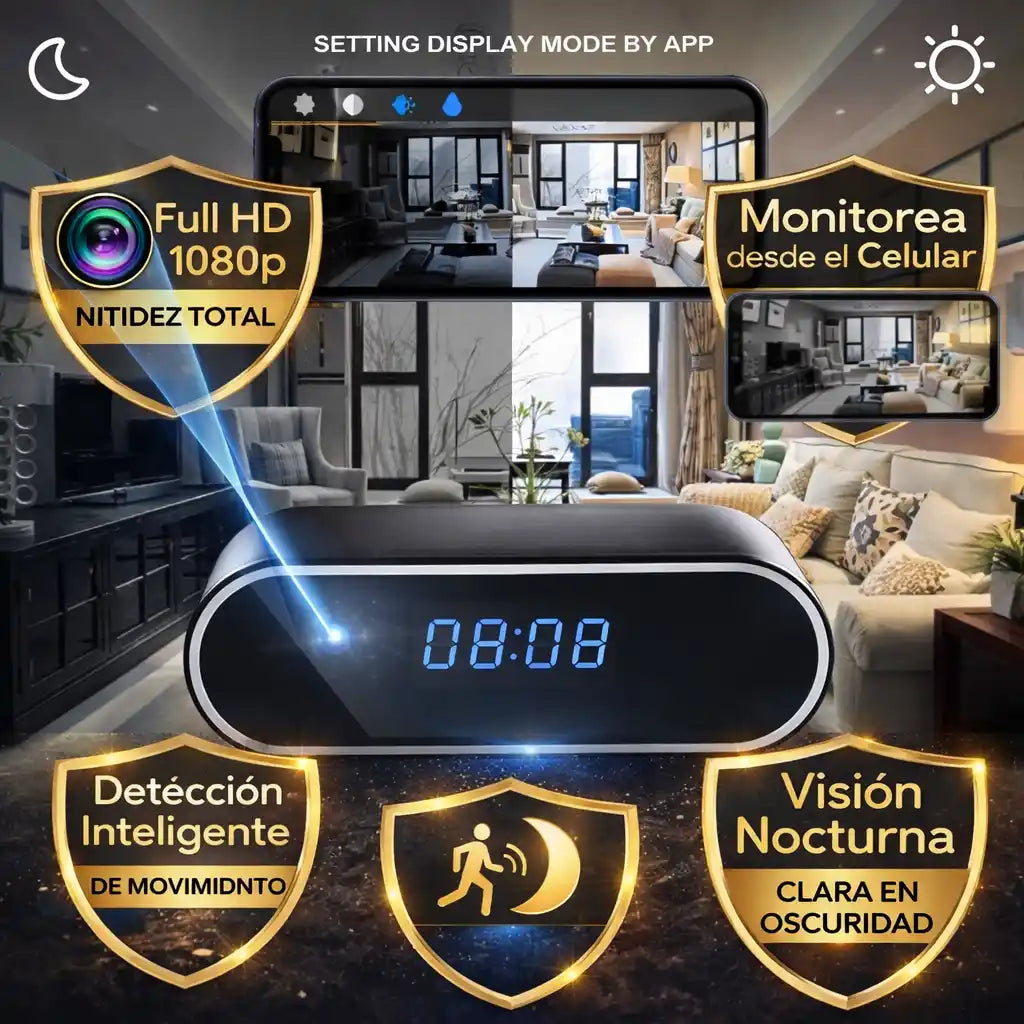Watch Cam® — Reloj Digital con Monitoreo Discreto en Tiempo Real