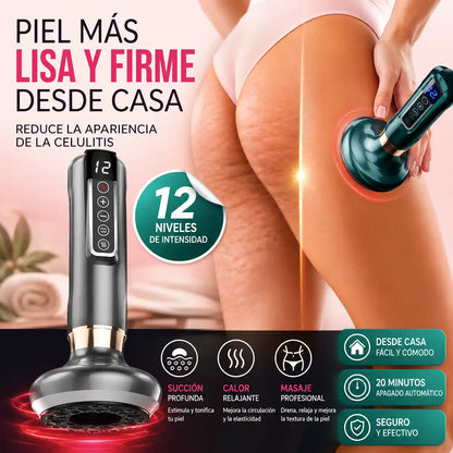 CelluShape™ | Masajeador Anticelulitis con Succión y Calor