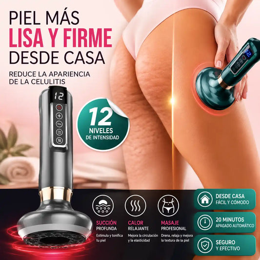 CelluShape™ | Masajeador Anticelulitis con Succión y Calor