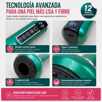 CelluShape™ | Masajeador Anticelulitis con Succión y Calor