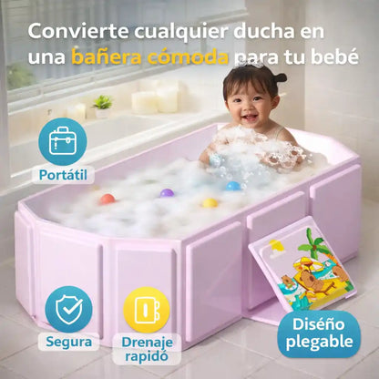 TravelTub® – Tina plegable para bebé | Convierte cualquier ducha en una bañera cómoda y segura