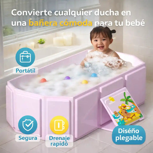 TravelTub® – Tina plegable para bebé | Convierte cualquier ducha en una bañera cómoda y segura