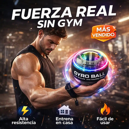 GyroForce™ | Bola Giroscópica de Entrenamiento – Mejora tu fuerza sin ir al gym