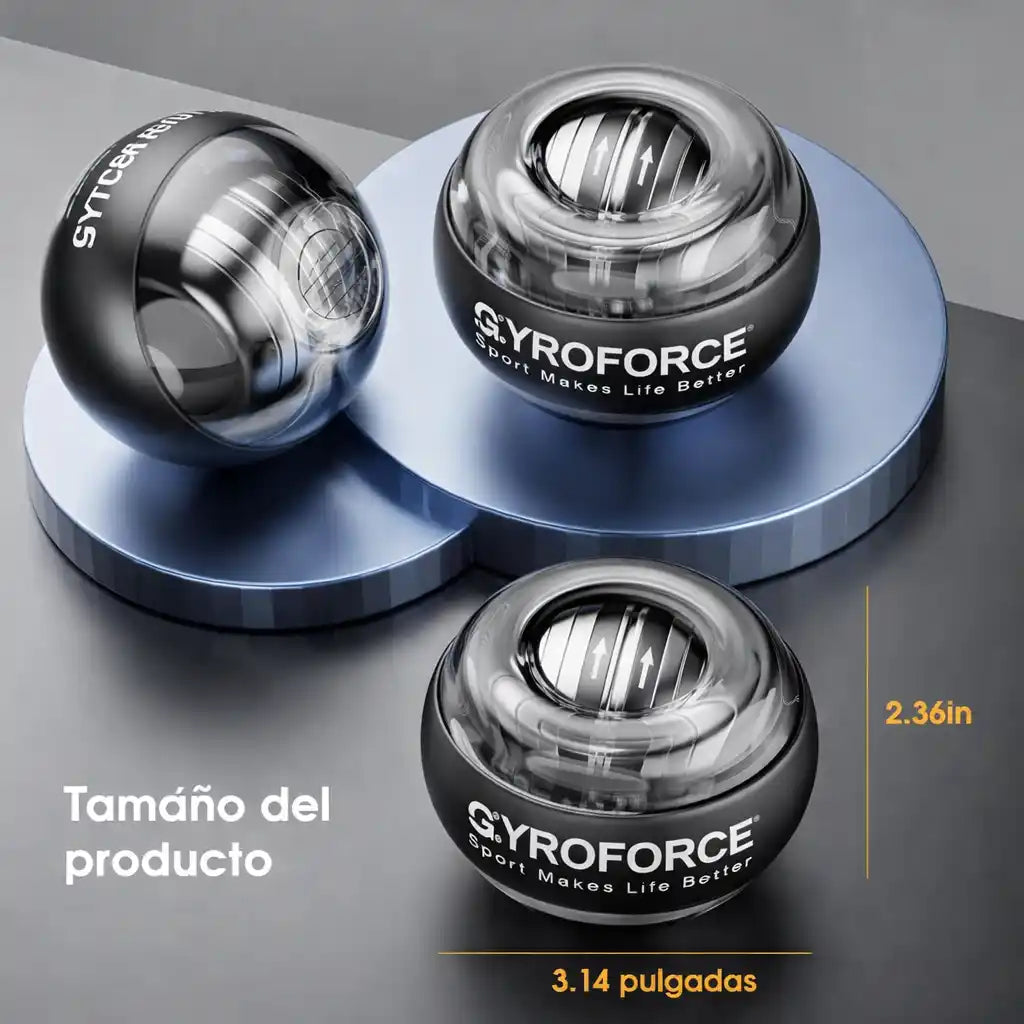 GyroForce™ | Bola Giroscópica de Entrenamiento – Mejora tu fuerza sin ir al gym