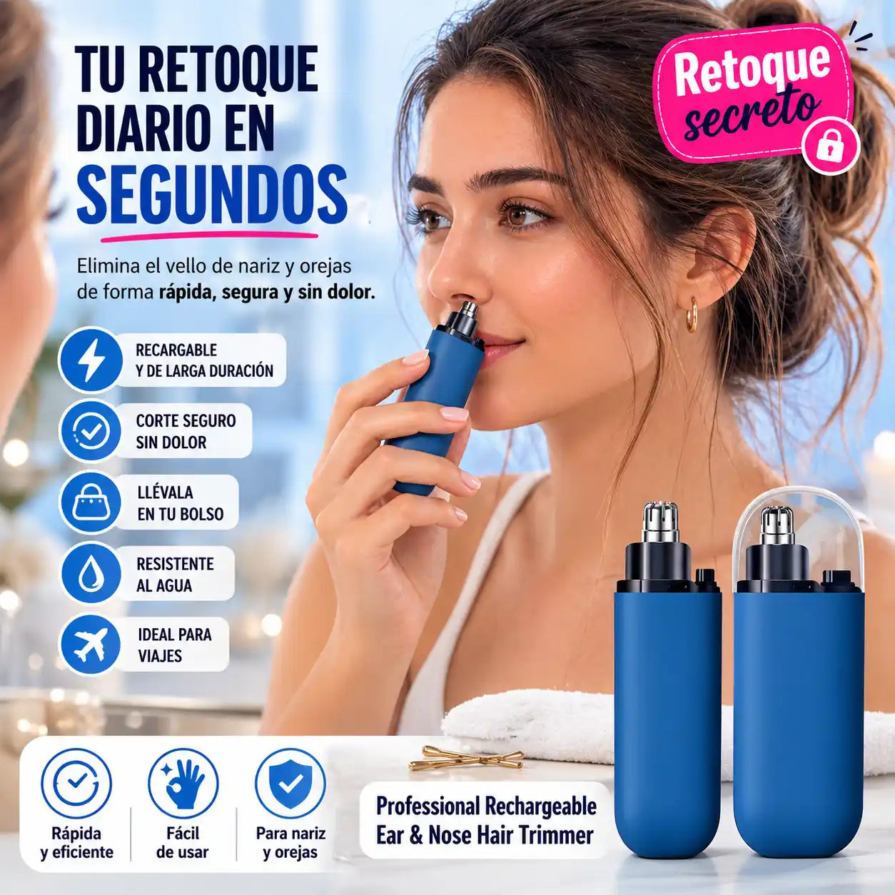 NoseTrim™ | Afeitadora de Nariz para Mujer – Belleza discreta en segundos