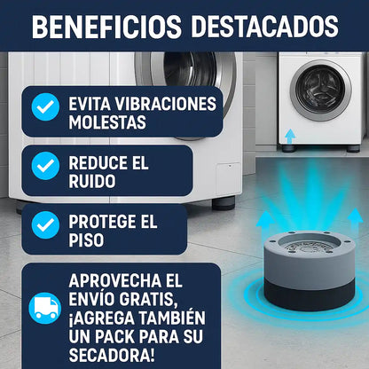 WashMate® Almohadillas Antivibración – Protege tu Lavadora y Secadora