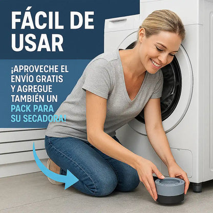 WashMate® Almohadillas Antivibración – Protege tu Lavadora y Secadora