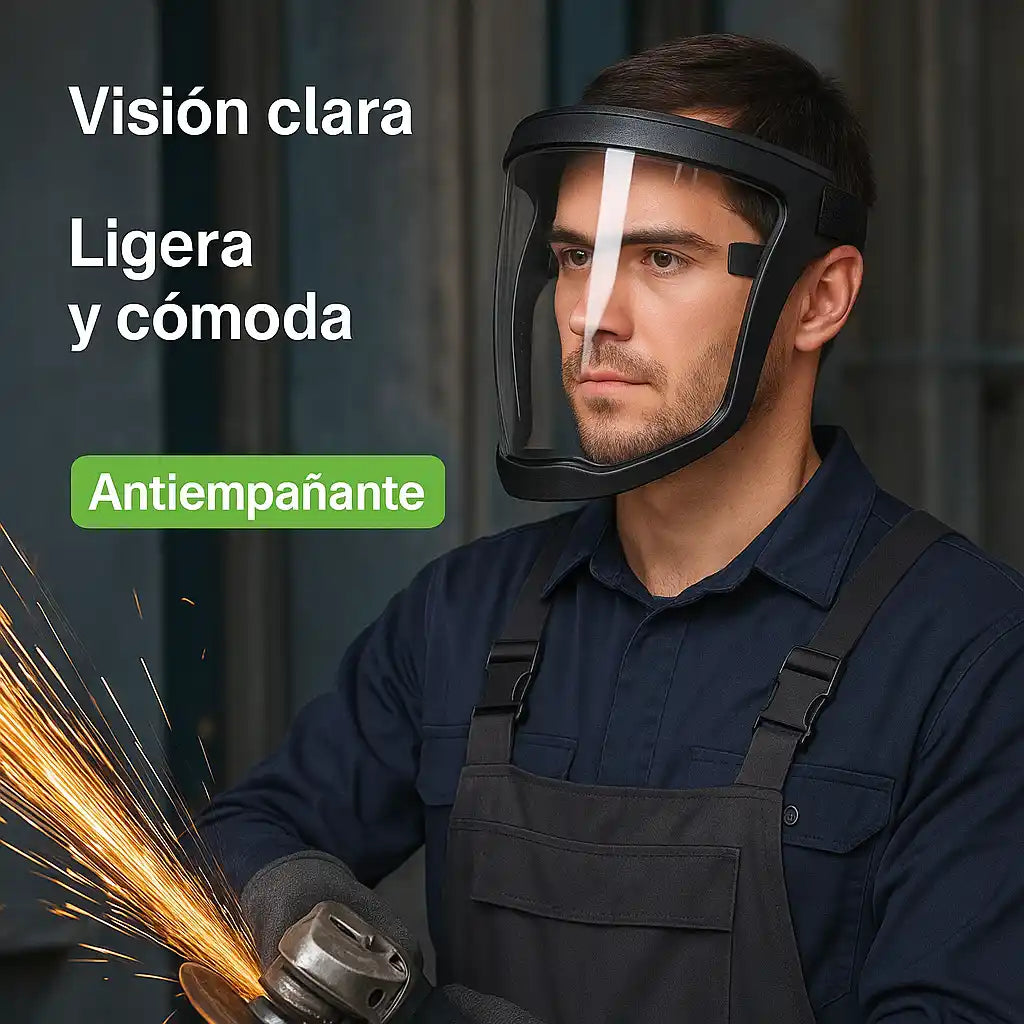 SafeShield® – Máscara Protectora Facial Antiempañante