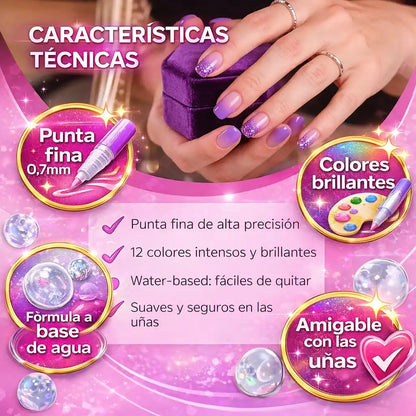 NailPro® – Marcadores de Arte para Uñas | Diseño fácil, preciso y con acabado profesional