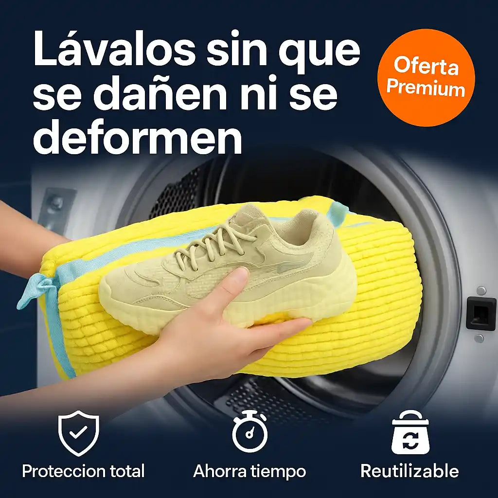 CleanShoe™ – Bolsa para lavar zapatos sin dañarlos ni perder su forma