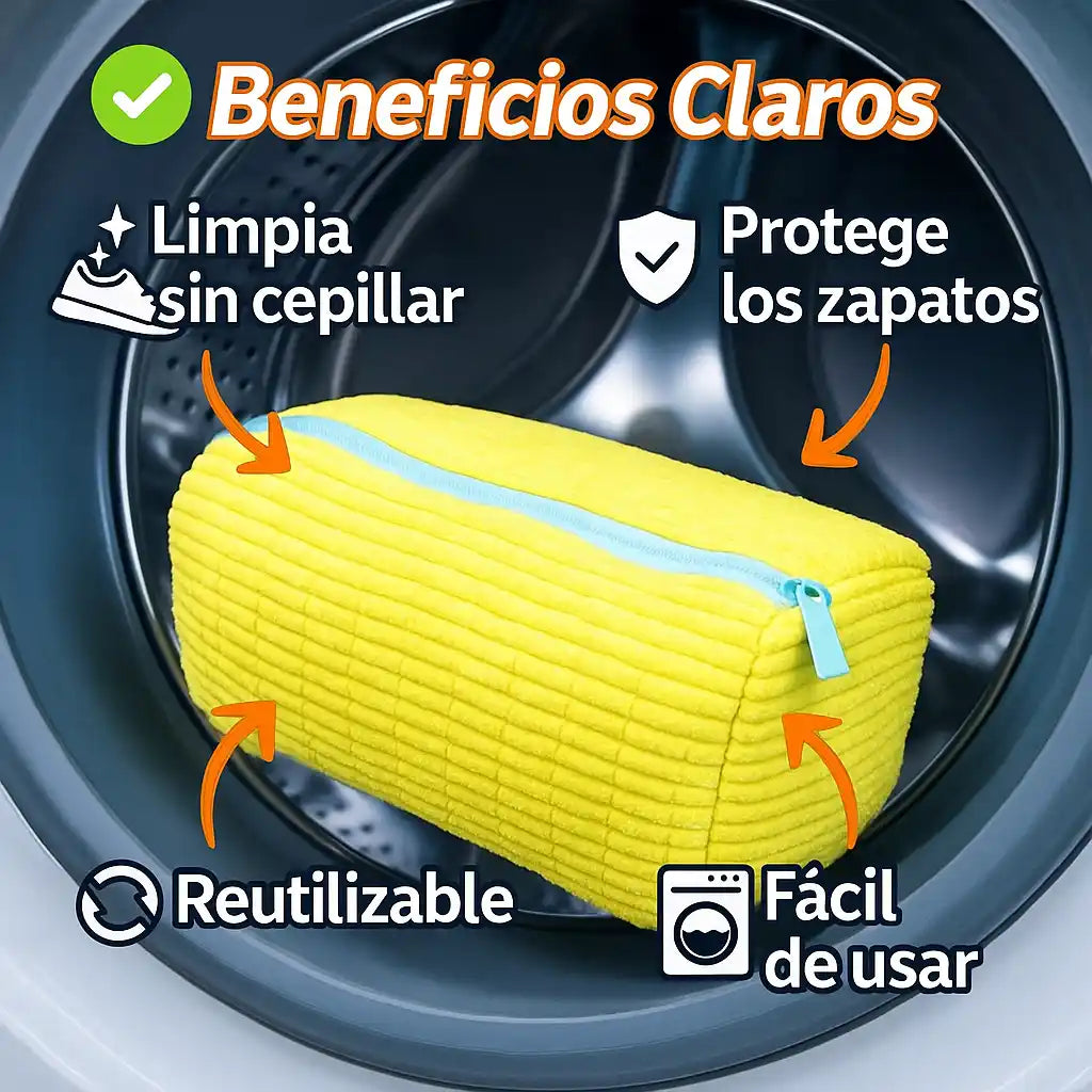 CleanShoe™ – Bolsa para lavar zapatos sin dañarlos ni perder su forma