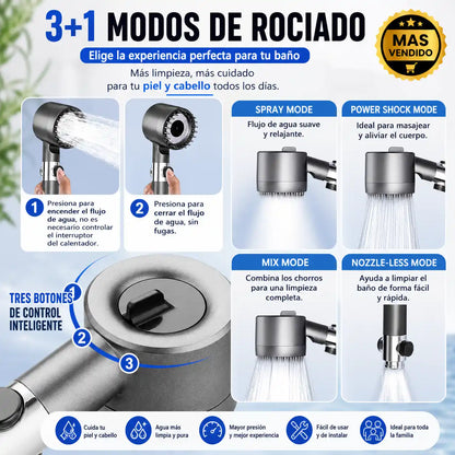HydroCare™ Ducha con Filtro Purificante | Cuida tu piel y cabello
