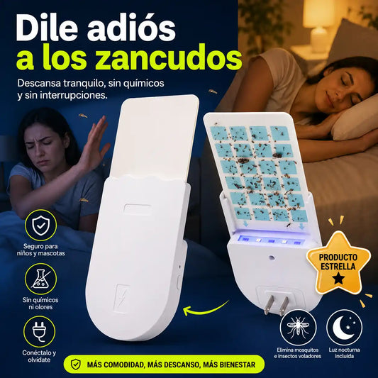MosqFree™ | Enchufe Mata Moscos | Descansa más tranquilo sin químicos